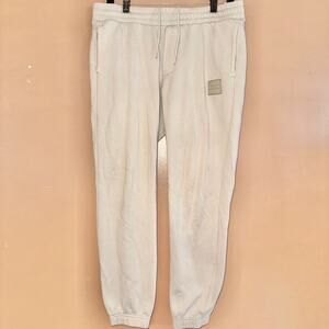 H&M Slim Fit Light Khaki Jogger Sweat Pants - Size Medium